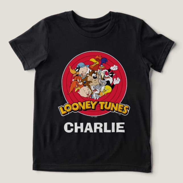 LOONEY TUNES™ Character Logo Tri-Blend Shirt (Design Vorderseite)