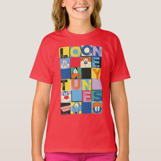 LOONEY TUNES™ Character Schachbrett Blocks T-Shirt