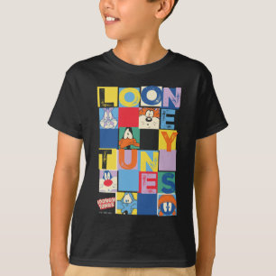 LOONEY TUNES™ Character Schachbrett Blocks T-Shirt