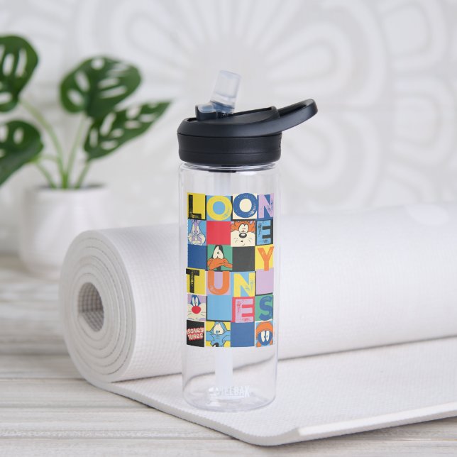 LOONEY TUNES™ Character Schachbrett Blocks Trinkflasche (Yoga)