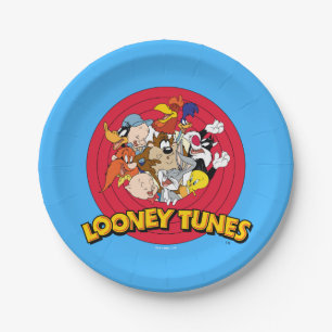 LOONEY TUNES™ Charakter-Logo Pappteller