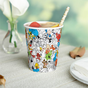 LOONEY TUNES™ Color Pop Muster Pappbecher