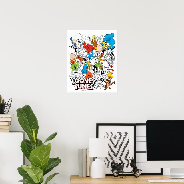 LOONEY TUNES™ Color Pop Muster Poster (Heimbüro)