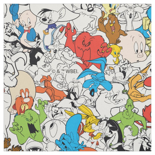 LOONEY TUNES™ Color Pop Muster Stoff (Muster)
