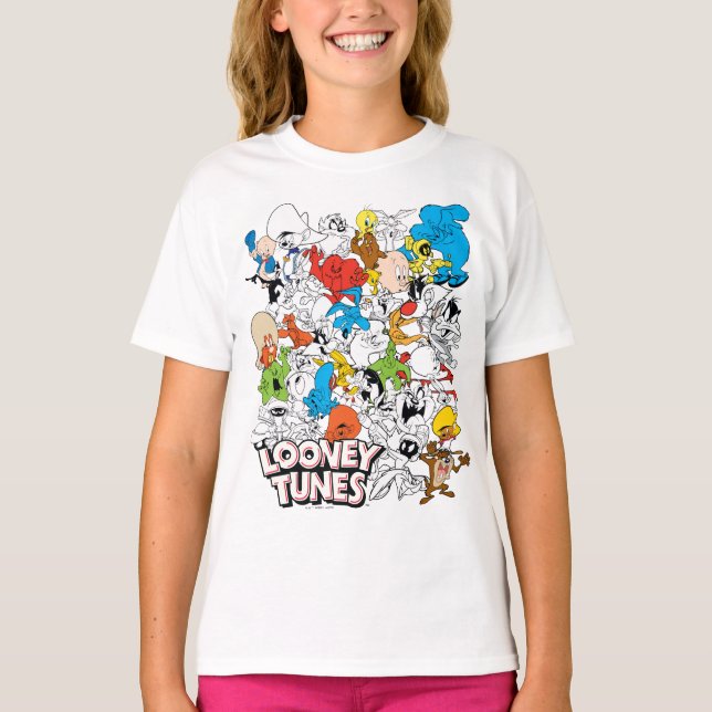 LOONEY TUNES™ Color Pop Muster T-Shirt (Vorderseite)