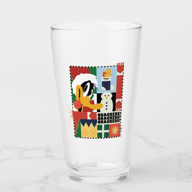 LOONEY TUNES™ DAFFY DUCK™ Holiday Quacker Glas (Vorderseite)