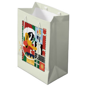 LOONEY TUNES™ DAFFY DUCK™ Holiday Quacker Mittlere Geschenktüte