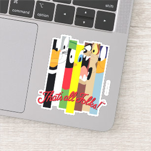 LOONEY TUNES™, DAS ALLE FOLKS IST!™ Sliced Charact Aufkleber