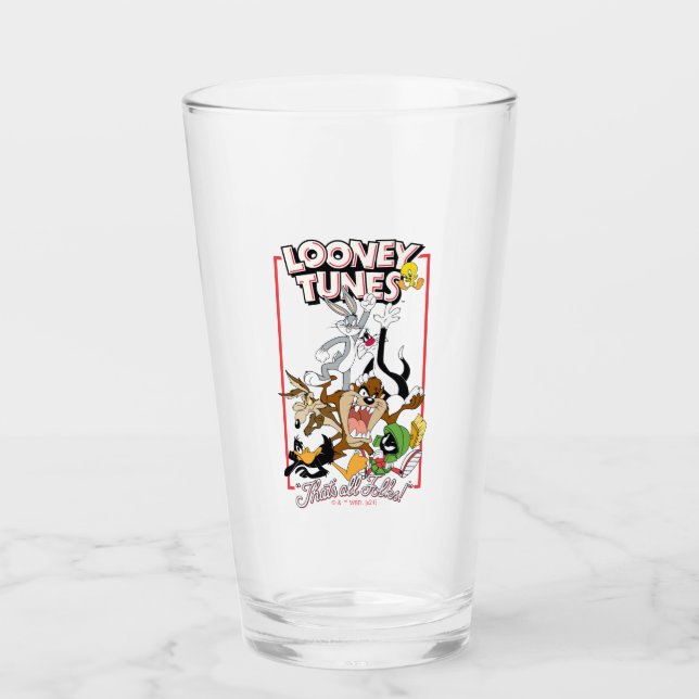 LOONEY TUNES™ "DAS IST ALLES FOLKS!™" Gruppenstape Glas (Vorderseite)