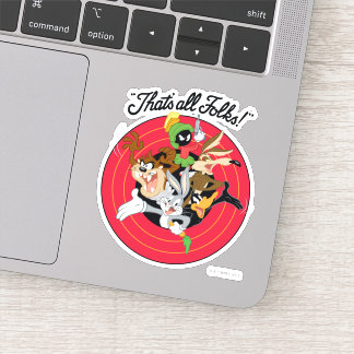 LOONEY TUNES™ "DAS SIND ALLE FOLKS!™" Bullseye Gro Aufkleber