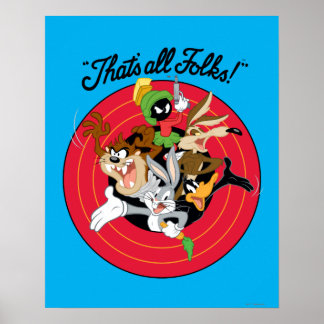 LOONEY TUNES™ "DAS SIND ALLE FOLKS!™" Bullseye Gro Poster