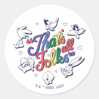 LOONEY TUNES™ - Das sind alle Leute! Stolzes Abzei Runder Aufkleber