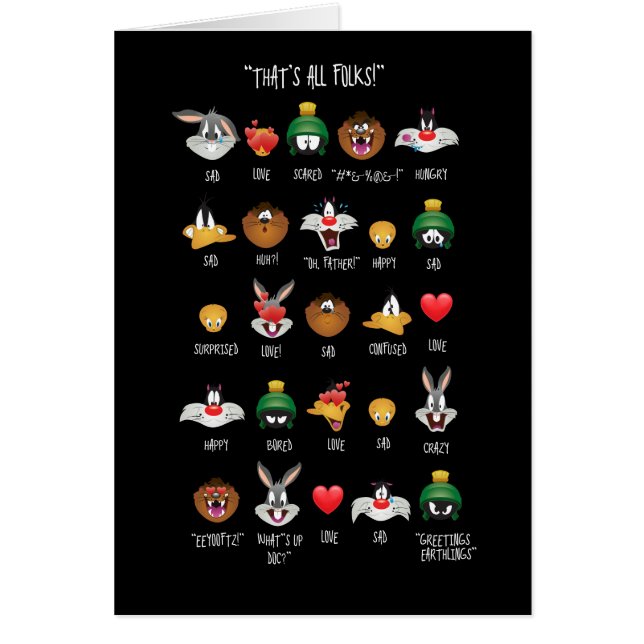 LOONEY TUNES™ Emoji Chart (Vorne)