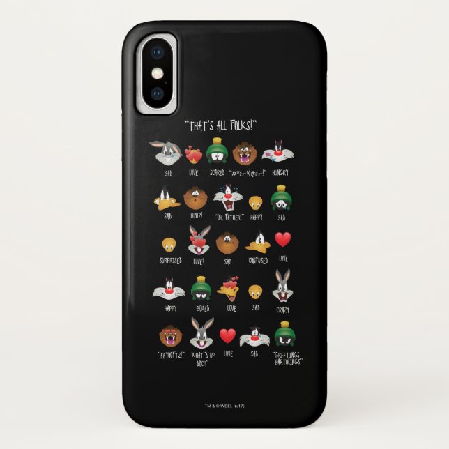 LOONEY TUNES™ Emoji Chart Case-Mate iPhone Hülle (Rückseite)
