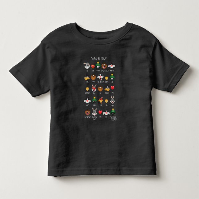 LOONEY TUNES™ Emoji Chart Kleinkind T-shirt (Vorderseite)