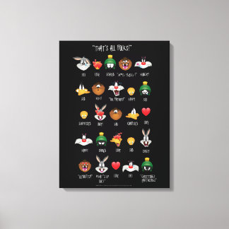 LOONEY TUNES™ Emoji Chart Leinwanddruck
