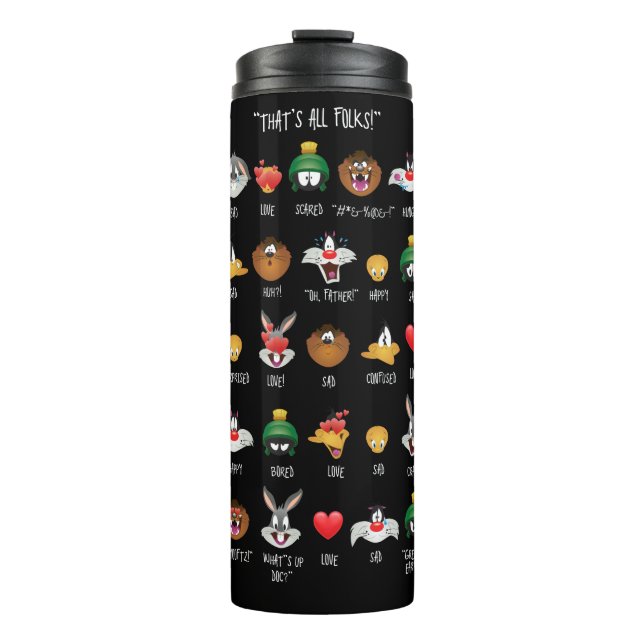 LOONEY TUNES™ Emoji Chart Thermosbecher (Vorderseite)