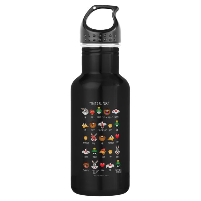 LOONEY TUNES™ Emoji Chart Trinkflasche (Vorderseite)