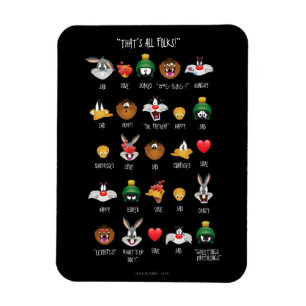 LOONEY TUNES™-Emoji-Diagramm Magnet