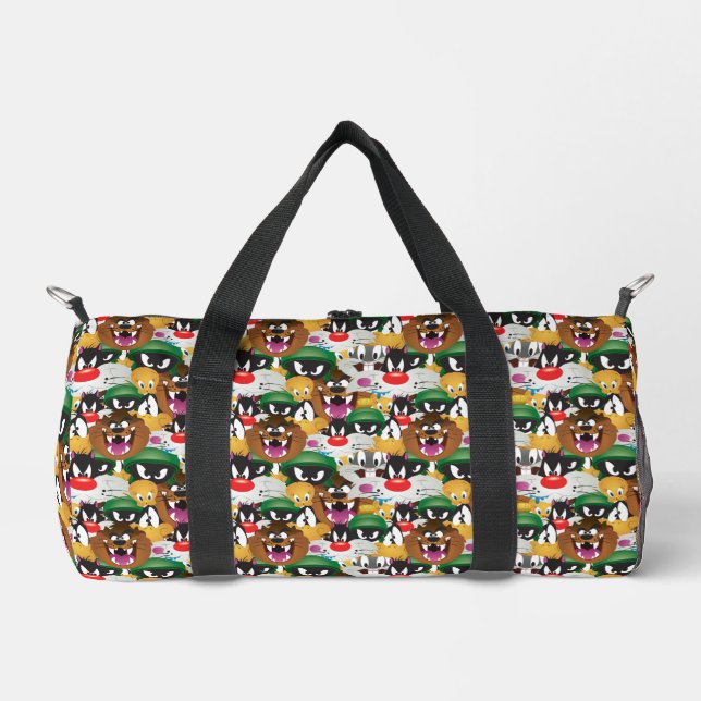 LOONEY TUNES™ Emoji-Muster Duffle Bag (Vorderseite)