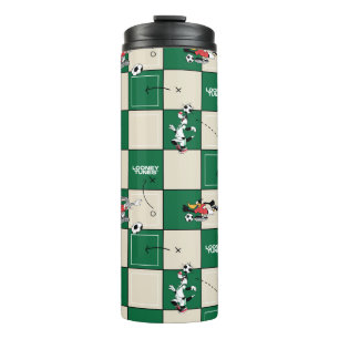 LOONEY TUNES™ Fußball-Rastermuster Thermosbecher
