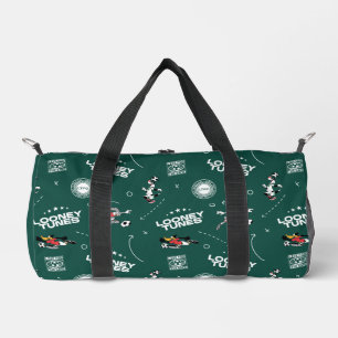 LOONEY TUNES™ Fußball-Spielfeld-Muster Duffle Bag