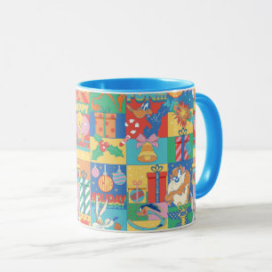 LOONEY TUNES™   Happy Holidays Christmas Pattern Tasse