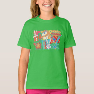 LOONEY TUNES™   Happy-Holidays-Muster T-Shirt
