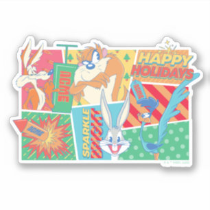 LOONEY TUNES™   Happy Holidays Pattern Aufkleber