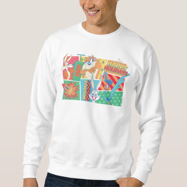LOONEY TUNES™ | Happy Holidays Pattern Sweatshirt (Vorderseite)