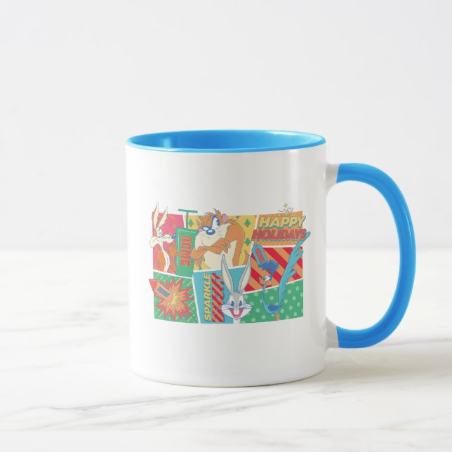 LOONEY TUNES™ | Happy Holidays Pattern Tasse (Rechts)