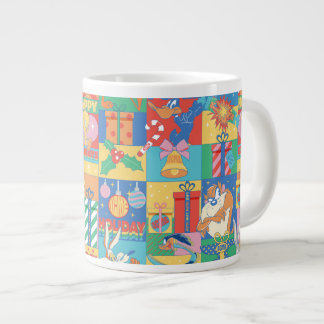 LOONEY TUNES™ | Happy Holidays Weihnachtsmuster Jumbo-Tasse
