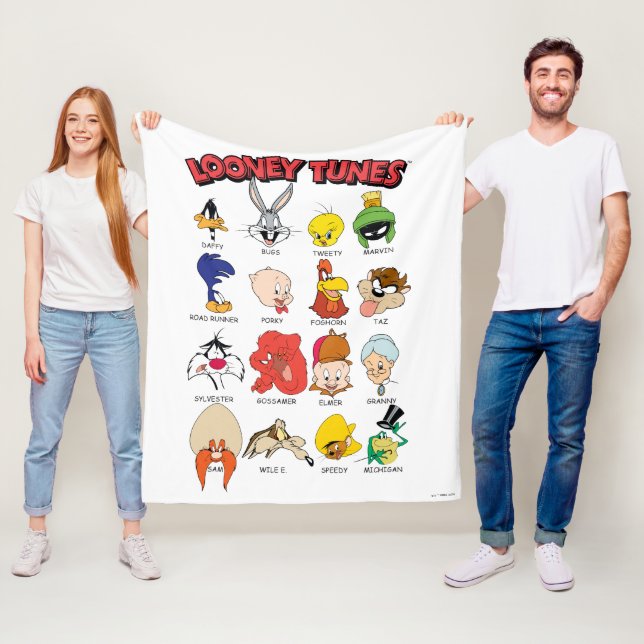 LOONEY TUNES™ Headshots Fleecedecke (Beispiel)