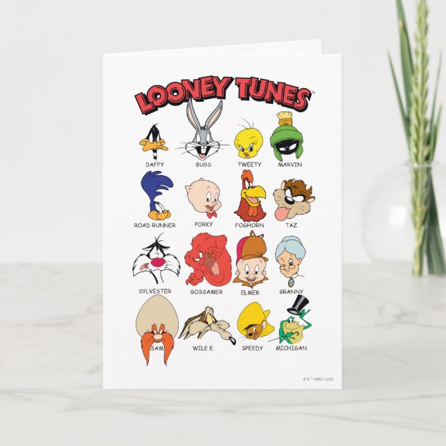 LOONEY TUNES™ Headshots Karte (Vorderseite)