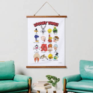 LOONEY TUNES™ Headshots Wandteppich Mit Holzrahmen