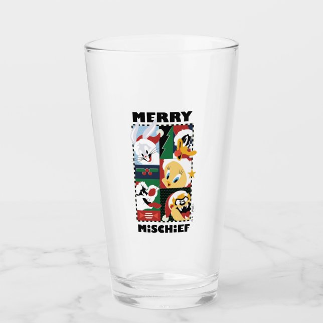 LOONEY TUNES™ Holiday Merry Mischief Glas (Vorderseite)