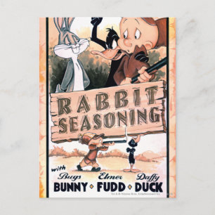 LOONEY TUNES™ Kaninchenseasoning Postkarte