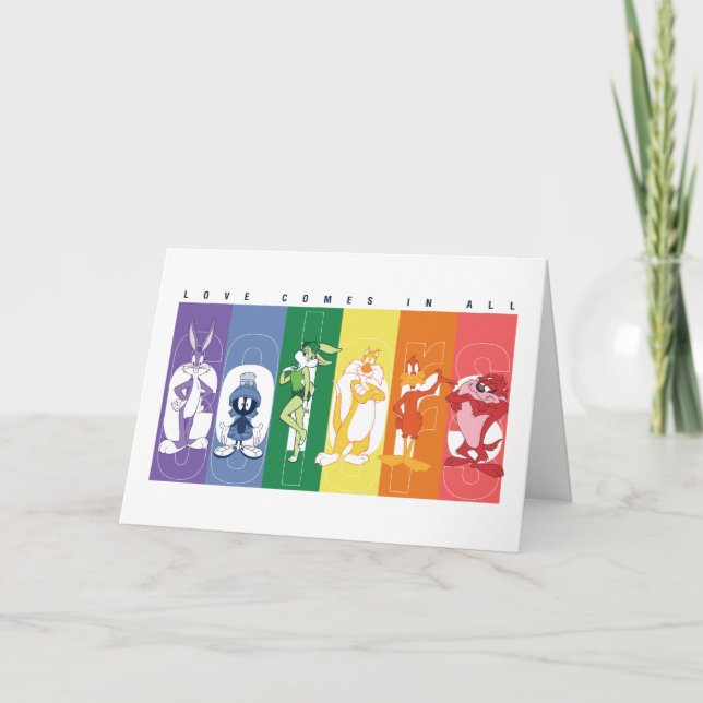 LOONEY TUNES™ - Liebe kommt in allen Farben Karte (Vorderseite)