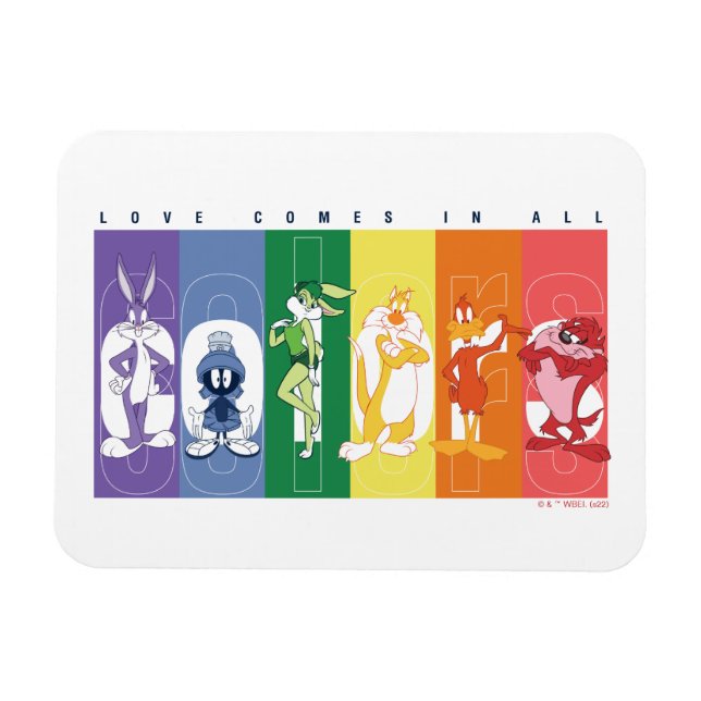 LOONEY TUNES™ - Liebe kommt in allen Farben Magnet (Horizontal)