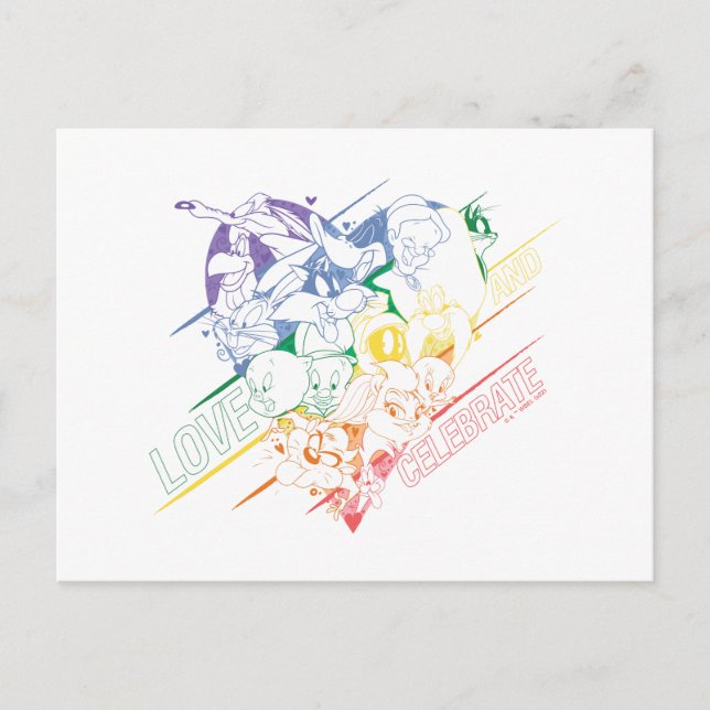 LOONEY TUNES™ - Liebe und Feiern Postkarte (Vorderseite)