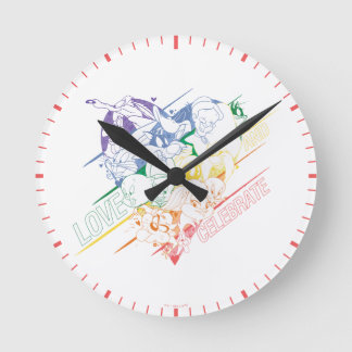 LOONEY TUNES™ - Liebe und Feiern Runde Wanduhr