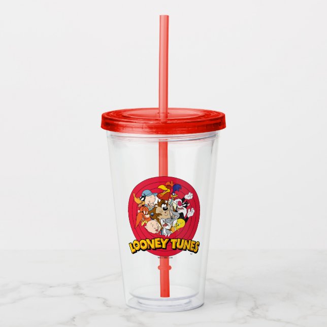 LOONEY TUNES™ Logo Acryltrinkbecher (Vorderseite)