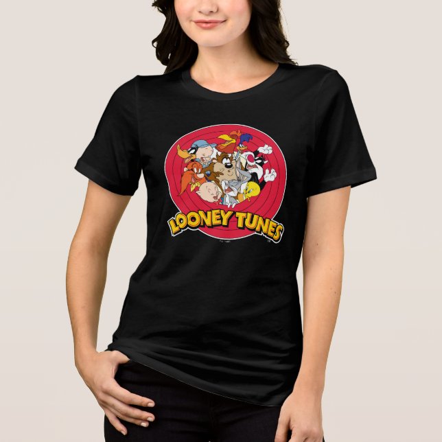LOONEY TUNES™ Logo Tri-Blend Shirt (Vorderseite)