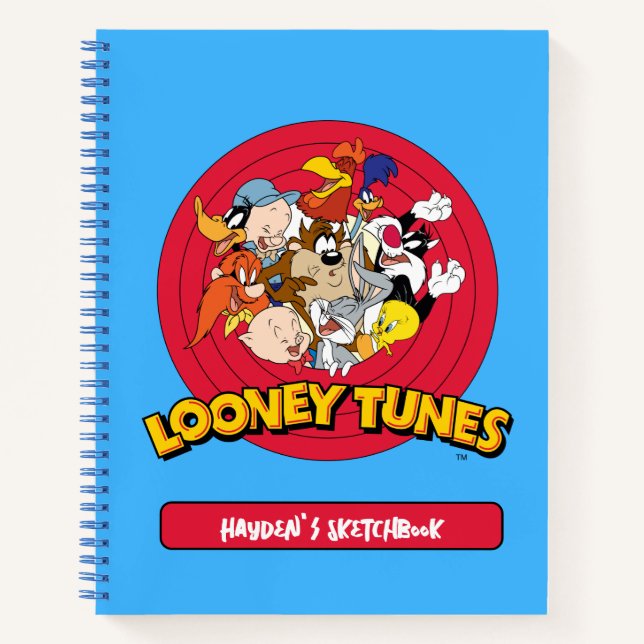 LOONEY TUNES™ Logo-Zeichn Notizbuch (Vorderseite)