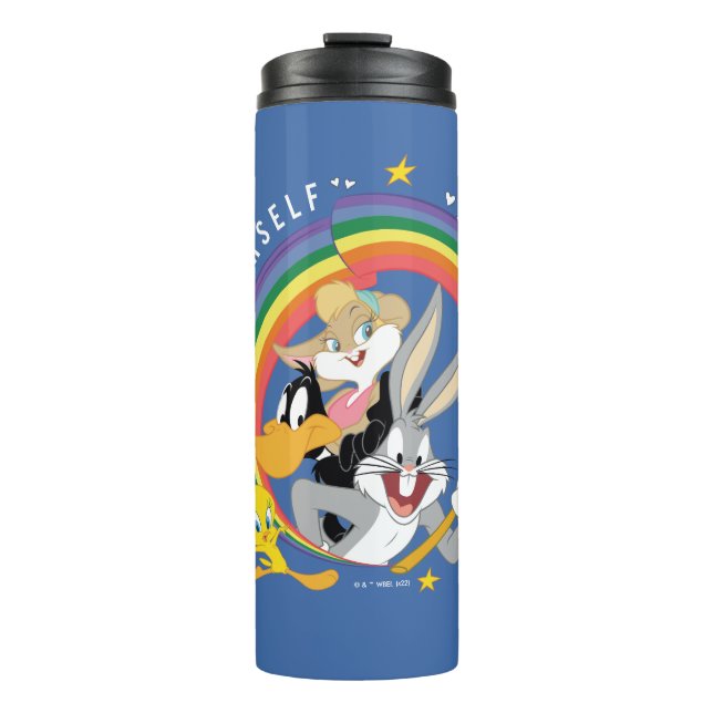 LOONEY TUNES™ - Love Yourself Pride Badge Thermosbecher (Vorderseite)