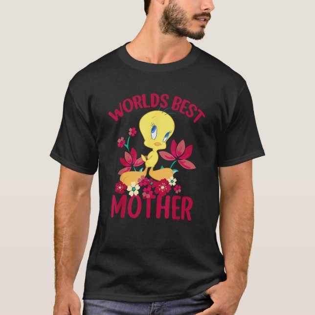 Looney Tunes Mother's Day Tweety World Beste Mama T-Shirt (Vorderseite)