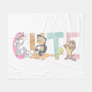 LOONEY TUNES™ Niedliche Aquarellmarke Fleecedecke