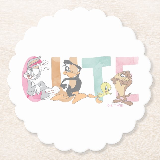 LOONEY TUNES™ Niedliche Aquarellmarke Untersetzer (Vorderseite)