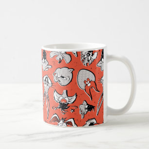 LOONEY TUNES™ Retro-Halbtonmuster Kaffeetasse