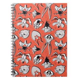 LOONEY TUNES™ Retro-Halbtonmuster Notizblock